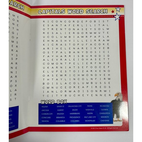 United States Of America Map Puzzle & States And Capitals Wipe-Clean Workbook Se - Picture 10 of 11